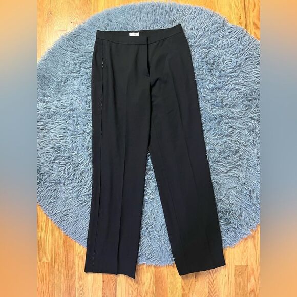 Gunex Wide Straight Leg Wool Pants Size 8 Embellished Side Stripe Size 8 - Picture 1 of 8
